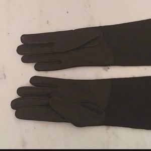 Nina Ricci long leather gloves